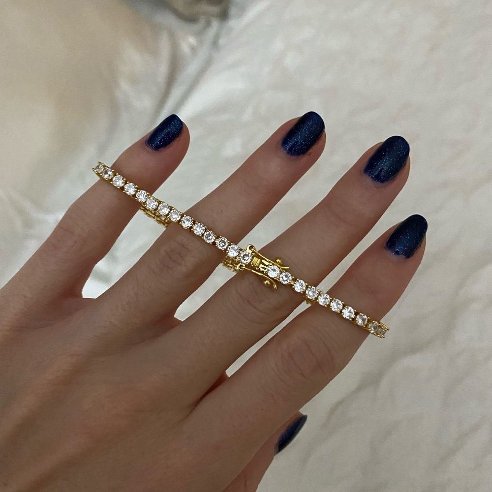 Luv Aj Gold tennis bracelet